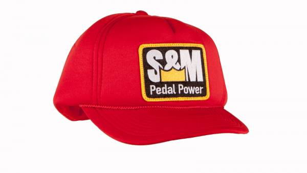 S&M HAT PEDAL POWER ALL FOAM TRUCKER Red