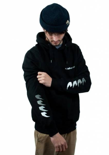 TALL ORDER HOODED SWEATER FADE SLEEVE LOGO L Black