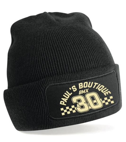 PAUL’S BOUTIQUE BMX 30 YEARS ANNIVERSARY PATCH BEANIE Black