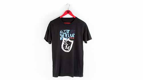 S&M T-SHIRT SMALL or LARGE, CAN'T KILL US Black