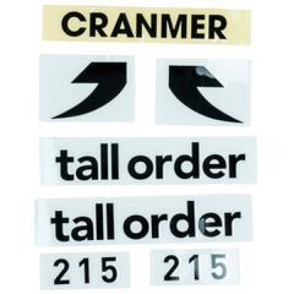 TALL ORDER FRAME STICKERS 215 Black