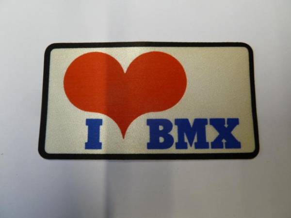 OLD SCHOOL STICKER "I LOVE BMX" 