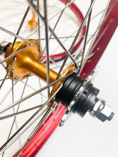23 SHIMANO DX WHEELSET 20” 16T Gold/Red