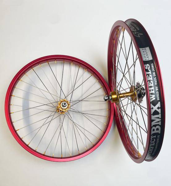 23 SHIMANO DX WHEELSET 20” 16T Gold/Red