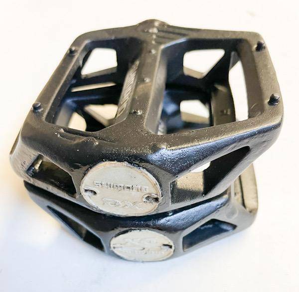 13 SHIMANO DX PEDALS 1/2” FOR OPC USED Black