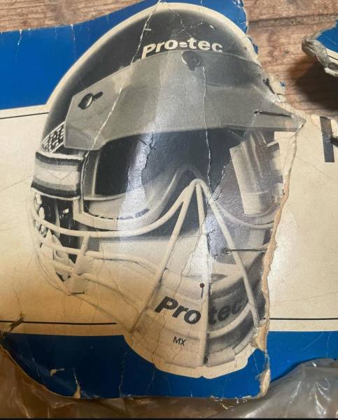 15 PRO-TEC PROFESSIONAL MX FACEGUARD NOS White