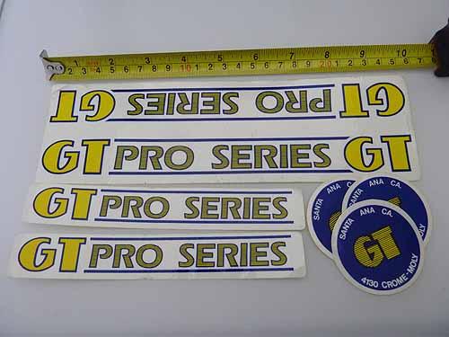 STICKERSET COPY FRAME GT PRO SERIES Clear/Yellow/Blue