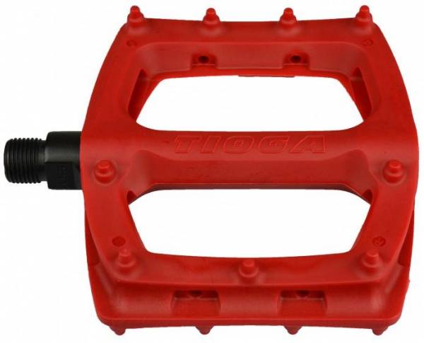 TIOGA BMX SUREFOOT PLASTIC PEDALS  9/16” Red