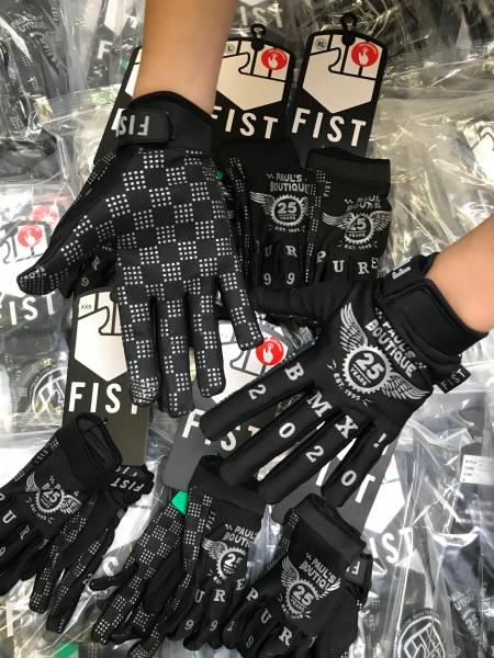 FIST GLOVES “PAUL'S BOUTIQUE BMX 25th ANNIVERSARY” XS or S Black